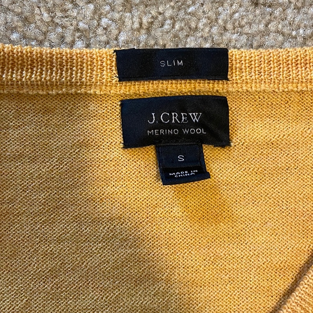 Gold J Crew Sweater